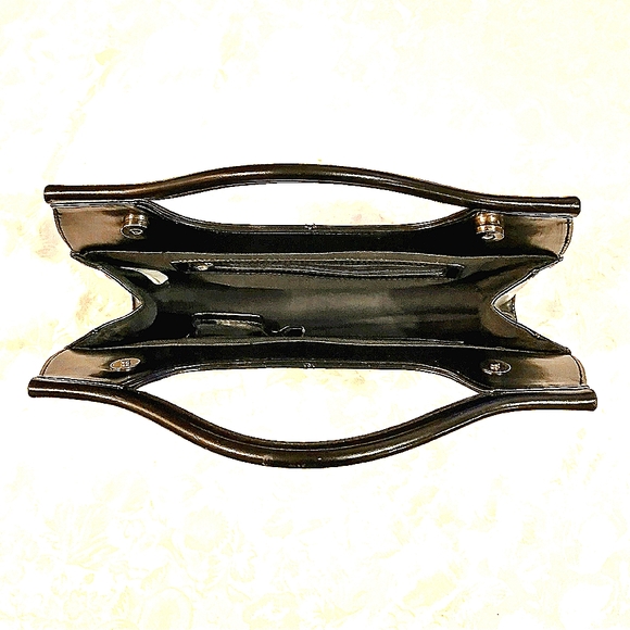 Black Rectangular Clutch Handbag - Picture 8 of 8